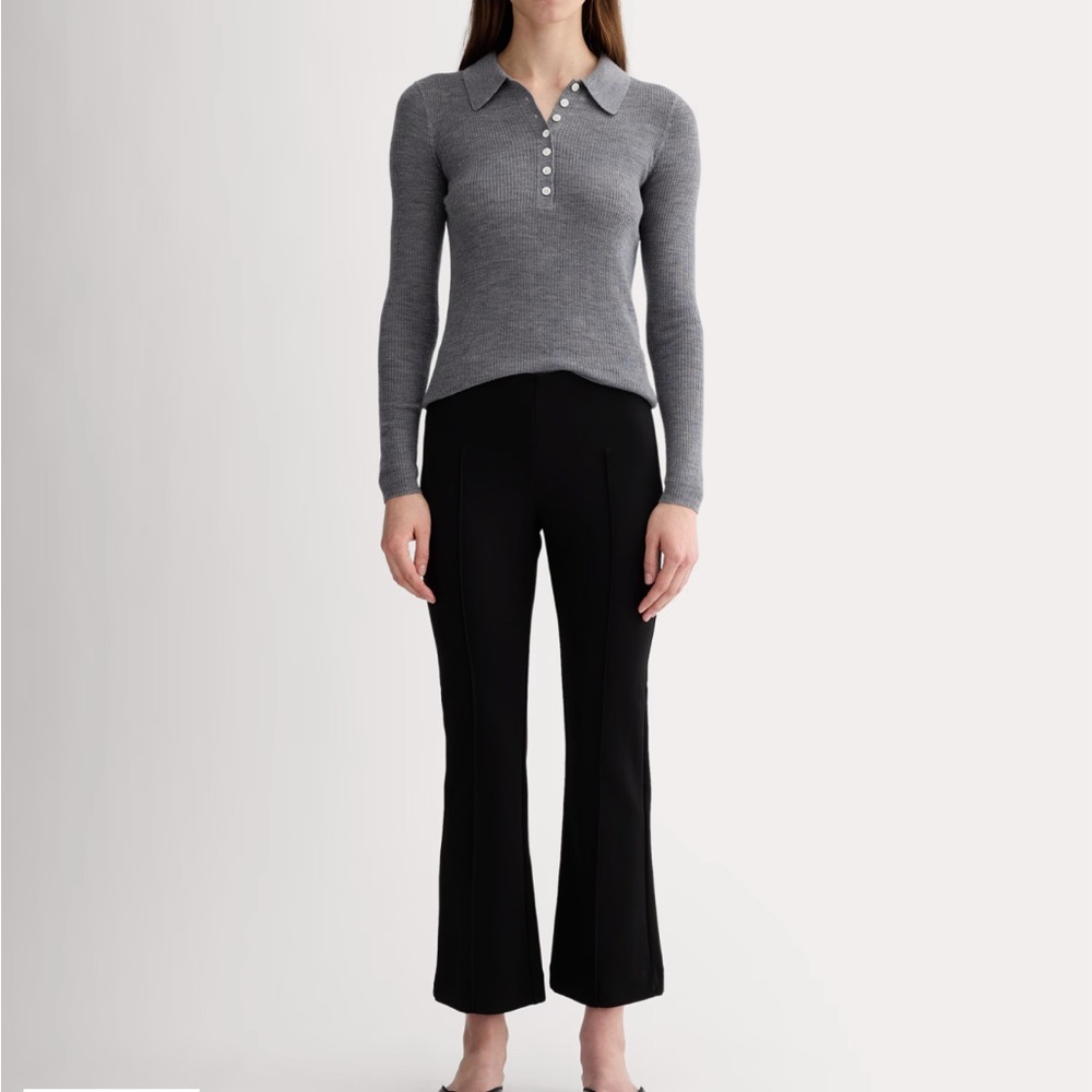 Everlane Black Kick Flare Women's Pants size small NWT